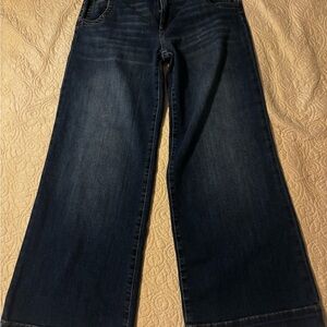 Kut from the Kloth Dark Blue Denim Jeans with Contrast Stitching